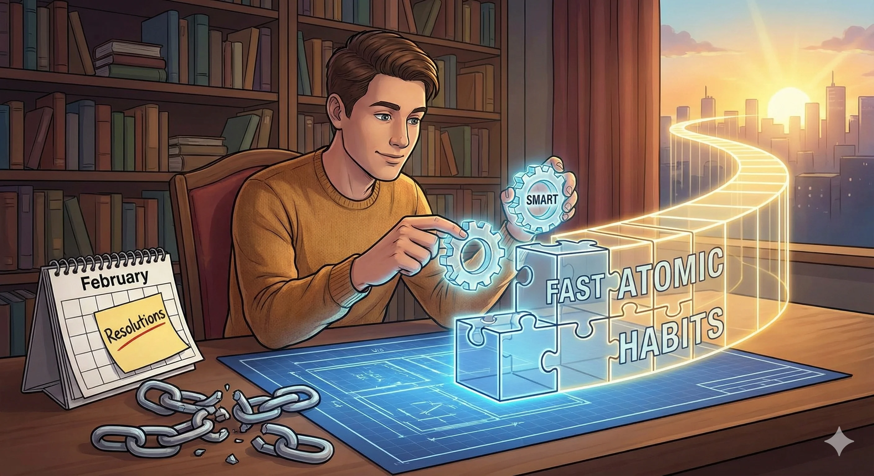 Turn Your New Year's Resolutions Into Reality, Not Wishes: AI + Goal Frameworks + Atomic Habits